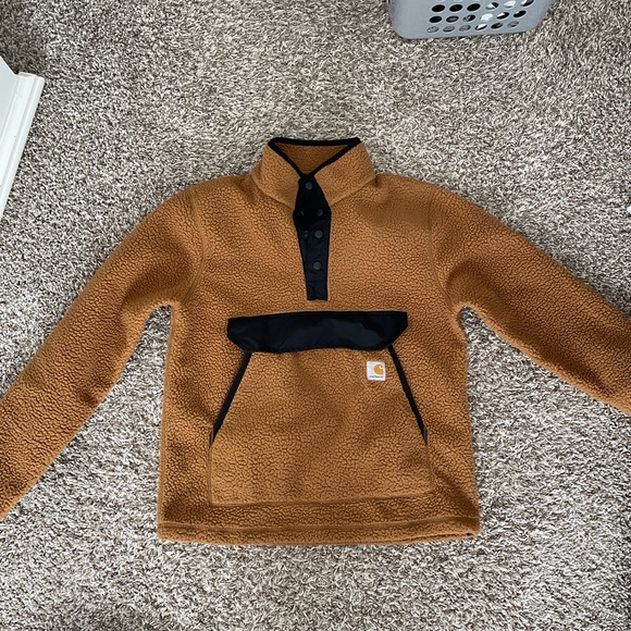 Carhart RELAXED FIT FLEECE SNAP FRONT JACKET - Picture 3 of 5